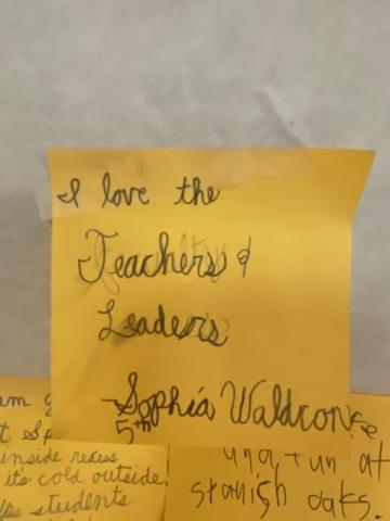 I love the teachers and leaders