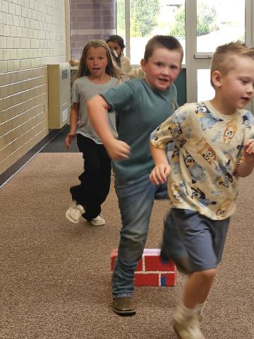 jumping over blocks