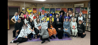 Spanish Oaks Faculty and Staff in costumes